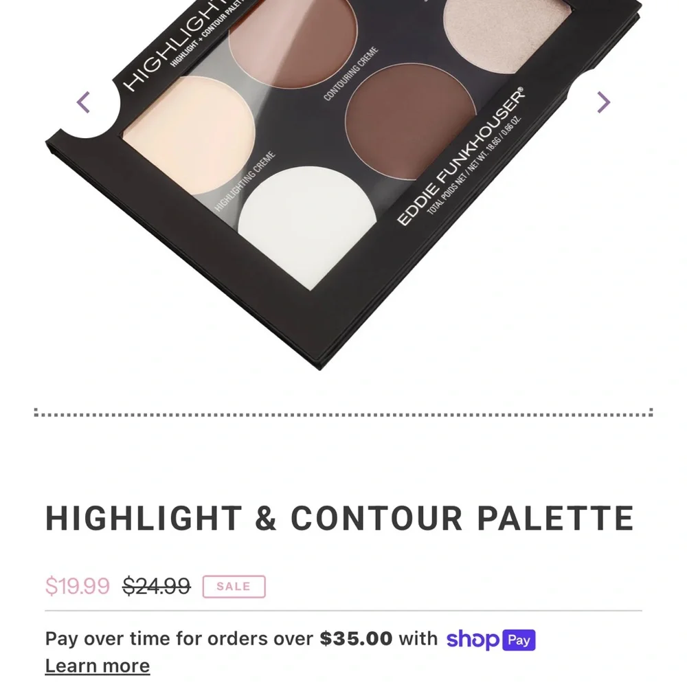 Highlight & Contour Palette - Light to Medium‎